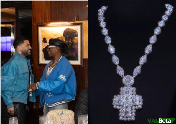 Wizkid Sparks Social Media Frenzy with $1M Diamond Neck Chain Unveiling